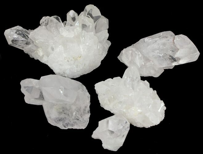 Quartz Crystals From Brazil Wholesale Flat - ~ Pieces #62056